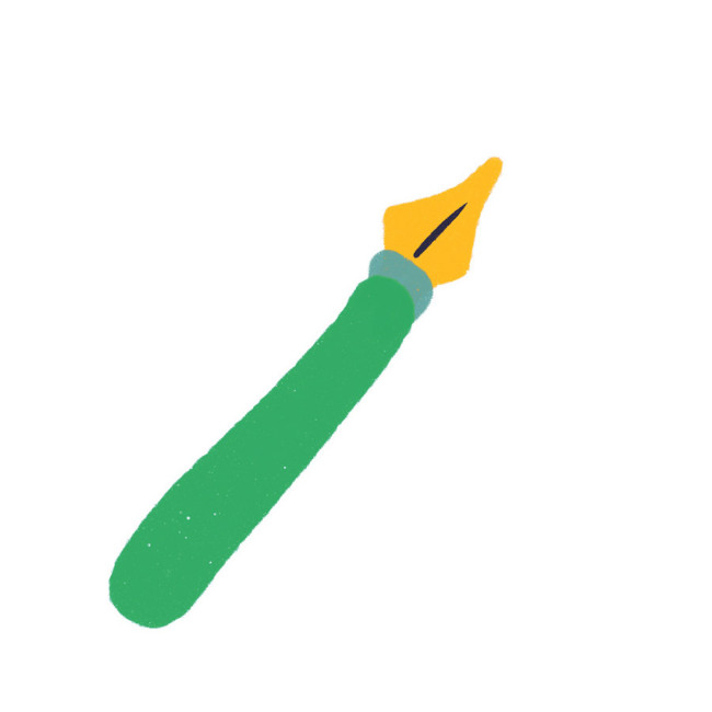 Grafik: grüner Füller